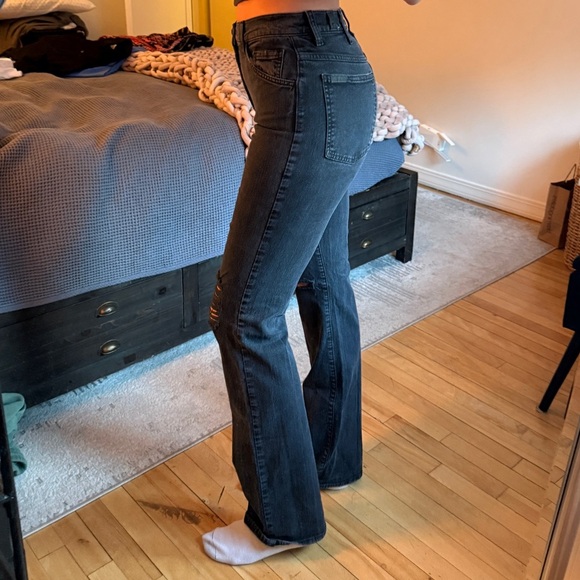 7 For All Mankind Tall Bootcut Straight Leg Jeans Size 26 - Picture 5 of 13